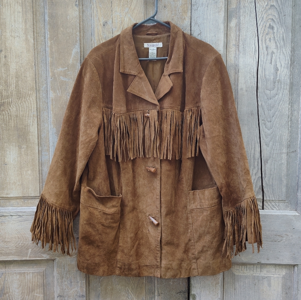 Vintage Leather Fringe Jacket